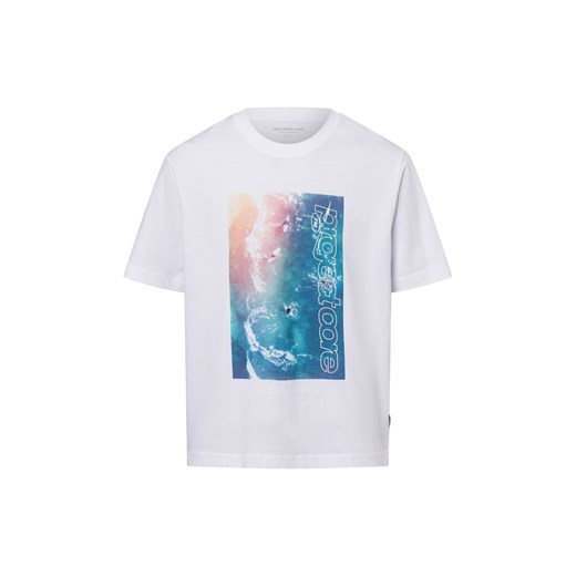 Jack & Jones Koszulka męska - JCOUnion Mężczyźni Bawełna biały nadruk ze sklepu vangraaf w kategorii T-shirty męskie - zdjęcie 181981112