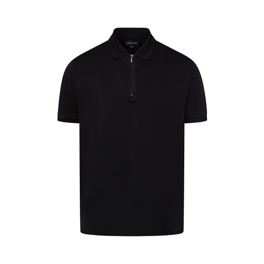 Andrew James Męska koszulka polo Mężczyźni Bawełna czarny jednolity ze sklepu vangraaf w kategorii T-shirty męskie - zdjęcie 181981163