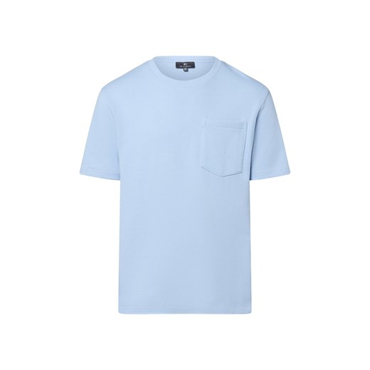 Nils Sundström Koszulka męska Mężczyźni jasnoniebieski jednolity ze sklepu vangraaf w kategorii T-shirty męskie - zdjęcie 181981184