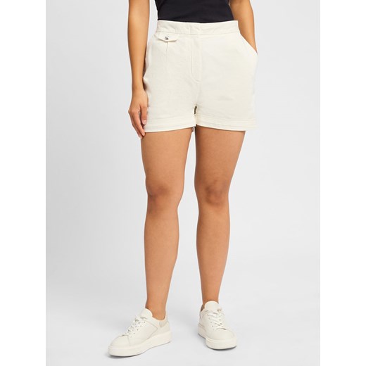 BOSS Orange Szorty - Taschi Kobiety Bawełna beżowy jednolity ze sklepu vangraaf w kategorii Szorty - zdjęcie 181981272