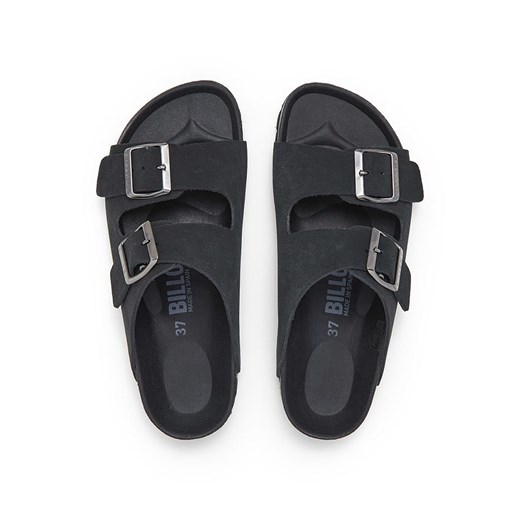 Klapki damskie Billowy casualowe bez zapięcia płaskie czarne 