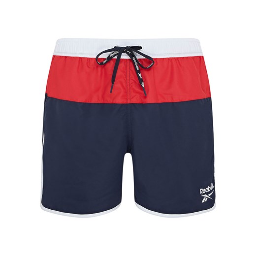 Reebok Szorty kąpielowe &quot;Troy&quot; w kolorze granatowo-czerwono-białym Reebok L okazyjna cena Limango Polska
