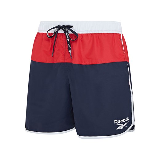 Reebok Szorty kąpielowe &quot;Troy&quot; w kolorze granatowo-czerwono-białym Reebok L promocyjna cena Limango Polska