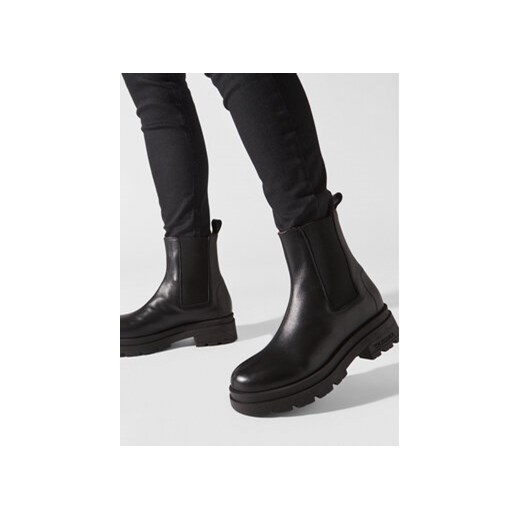 Botki Trussardi 79A00721 Czarny Trussardi 40 eobuwie.pl