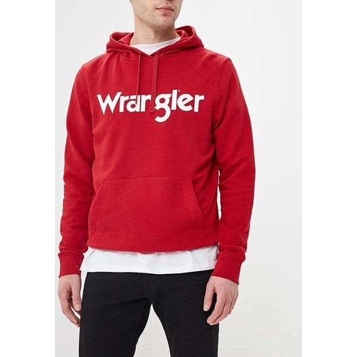 WRANGLER LOGO HOODIE MĘSKA BLUZA Z KAPTUREM SCARLET RED W6590HAUU 112130625 ze sklepu YouNeedit.pl w kategorii Bluzy męskie - zdjęcie 181982891
