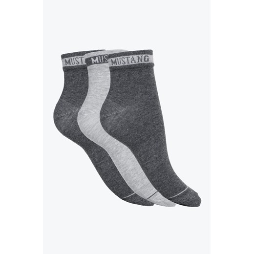 3 pack Męskie Skarpety MUSTANG dark grey mix MU32018 – 9703 ze sklepu YouNeedit.pl w kategorii Skarpetki męskie - zdjęcie 181982904