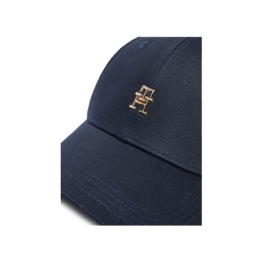 Czapka z daszkiem Tommy Hilfiger Essential Chic Cap AW0AW15772 Granatowy Tommy Hilfiger 00 eobuwie.pl
