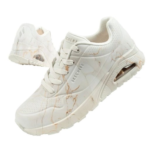 Buty Skechers Uno 155584/OFWT białe ze sklepu ButyModne.pl w kategorii Buty sportowe damskie - zdjęcie 181984764