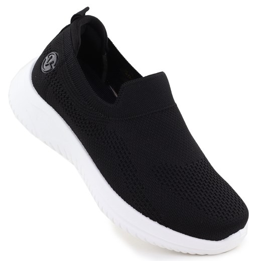 Buty sportowe damskie wsuwane czarne Vinceza 17367 ze sklepu ButyModne.pl w kategorii Buty sportowe damskie - zdjęcie 181984821