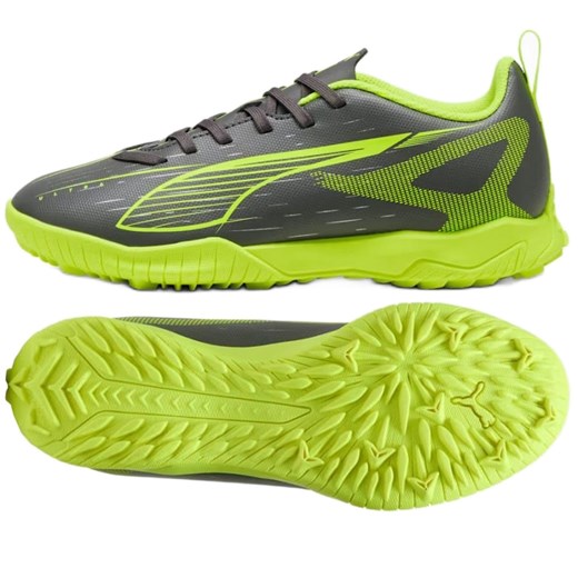 Buty piłkarskie Puma Ultra Play Tt 108333-03 szare ze sklepu ButyModne.pl w kategorii Buty sportowe dziecięce - zdjęcie 181984860