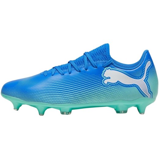 Buty piłkarskie Puma Future 7 Play MxSG 107940 01 niebieskie ze sklepu ButyModne.pl w kategorii Buty sportowe męskie - zdjęcie 181984873