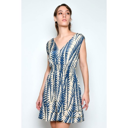 H.H.G. sukienka casual w serek mini bez rękawów 