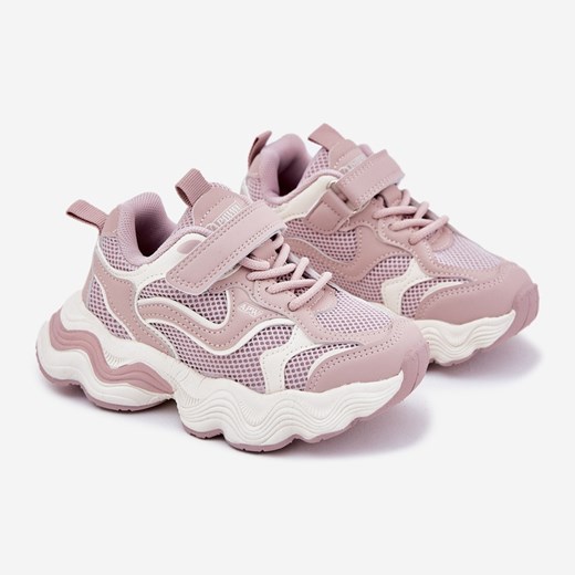 Buty sportowe dziecięce tkaninowe wiązane
