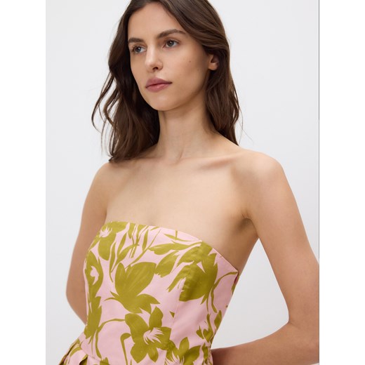 Reserved - Wzorzysta sukienka midi - wielobarwny Reserved XL Reserved