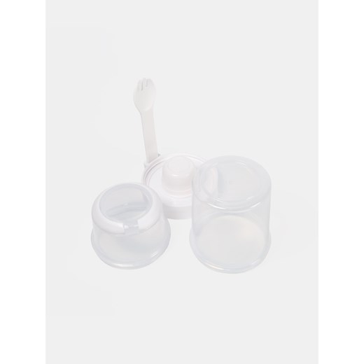 Sinsay - Dwuczęściowy pojemnik na żywność z widelcem - biały Sinsay One Size Sinsay