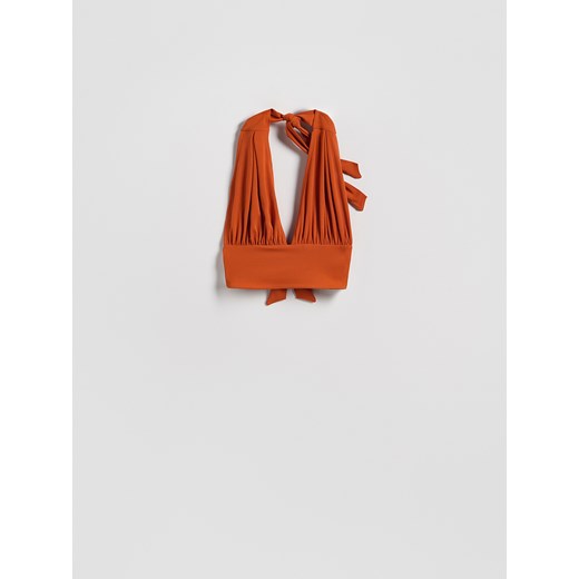Reserved - Krótki top halter - pomarańczowy Reserved M/L Reserved