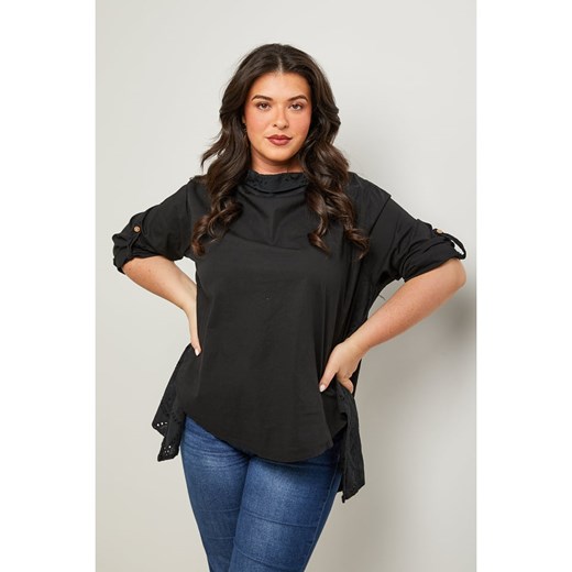 Curvy Lady Bluzka w kolorze czarnym ze sklepu Limango Polska w kategorii Bluzki damskie - zdjęcie 181994743