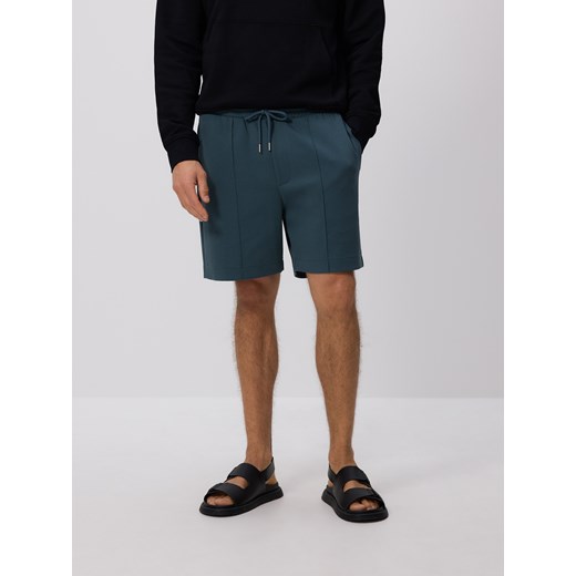 Reserved - Szorty comfort z przeszyciami - granatowy ze sklepu Reserved w kategorii Spodenki męskie - zdjęcie 181997112
