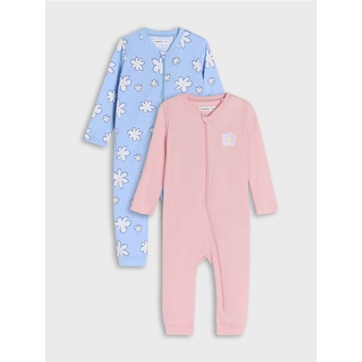 Sinsay - Pajacyki 2 pack - mid blue ze sklepu Sinsay w kategorii Śpiochy - zdjęcie 181998490