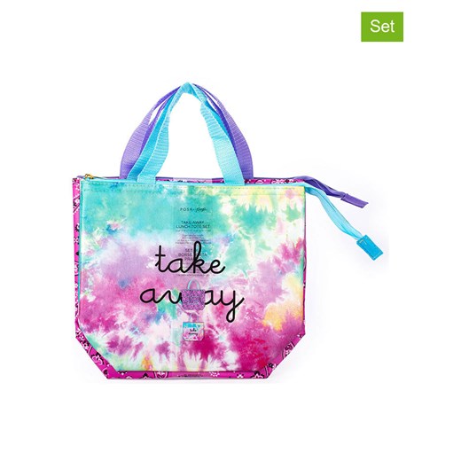 Tri-Coastal Design Torby termiczne (2 szt.) w kolorze różowym ze wzorem - 29 x 32 cm ze sklepu Limango Polska w kategorii Pojemniki kuchenne - zdjęcie 182002210