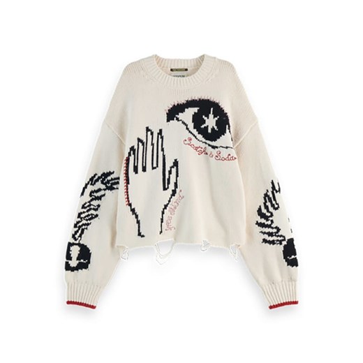 Scotch & Soda Sweter w kolorze kremowym S okazja Limango Polska