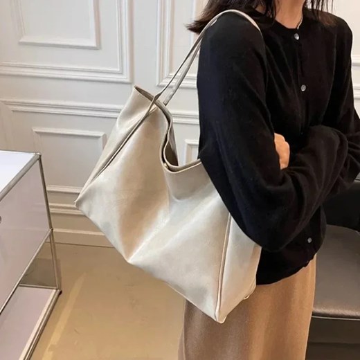 Klasyczna torba shopper - Biały ze sklepu Intimica.pl w kategorii Torby Shopper bag - zdjęcie 182003984