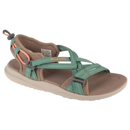 Sandały Columbia Sandal 1889551258 zielone ze sklepu ButyModne.pl w kategorii Sandały damskie - zdjęcie 182004020
