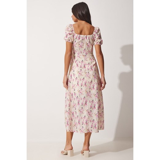 Happiness Istanbul Sukienka w kolorze kremowo-jasnoróżowym Happiness Istanbul 38 promocyjna cena Limango Polska
