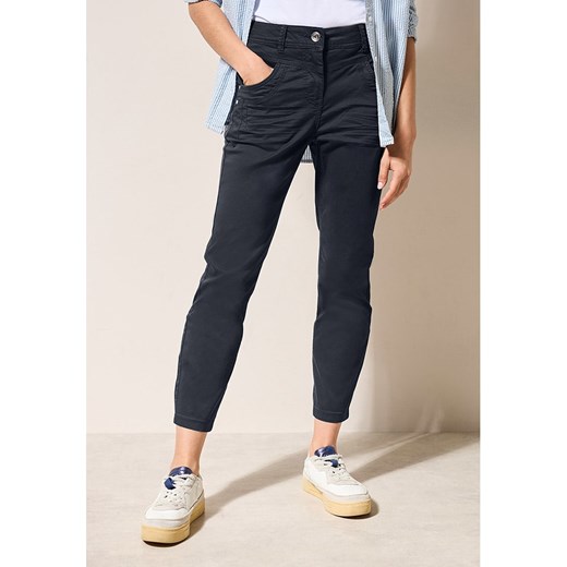Cecil Spodnie - Slim fit - w kolorze granatowym Cecil W26/L26 okazyjna cena Limango Polska