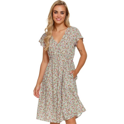 Doctor Nap koszula nocna TM.5136.GREEN_FLOWER, Kolor zielony-wzór, Rozmiar S, Doctor Nap ze sklepu Intymna w kategorii Koszule nocne - zdjęcie 182007153