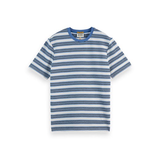 Scotch & Soda Koszulka w kolorze niebiesko-białym L Limango Polska okazyjna cena