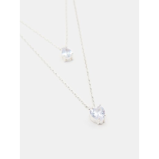 Sinsay - Naszyjnik 2 pack - srebrny Sinsay One Size Sinsay