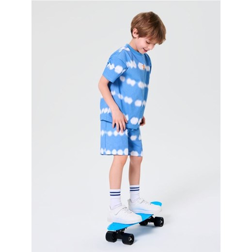 Sinsay - Komplet dzianinowy z efektem tie-dye - mid blue ze sklepu Sinsay w kategorii T-shirty chłopięce - zdjęcie 182012823