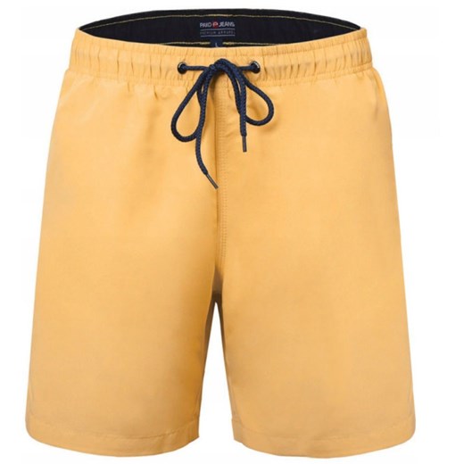Męskie Spodenki Plażowe do Pływania (Kąpielówki) - Pako Jeans - Żółte SPPJNSplazoweREGATAzt ze sklepu JegoSzafa.pl w kategorii Kąpielówki - zdjęcie 182018160