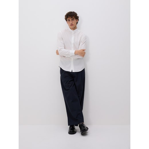 Reserved - Bawełniana koszula slim fit - biały ze sklepu Reserved w kategorii Koszule męskie - zdjęcie 182019052