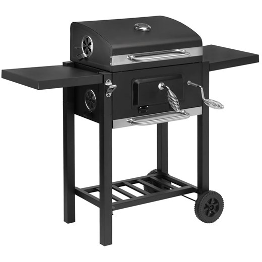 Węglowy grill z pokrywką na kółkach K5-T99 ze sklepu Edinos.pl w kategorii Ogród i taras - zdjęcie 182019512