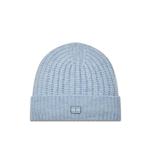 Czapka Tommy Jeans City Girl AW0AW15846 Błękitny ze sklepu eobuwie.pl w kategorii Czapki zimowe damskie - zdjęcie 182022154