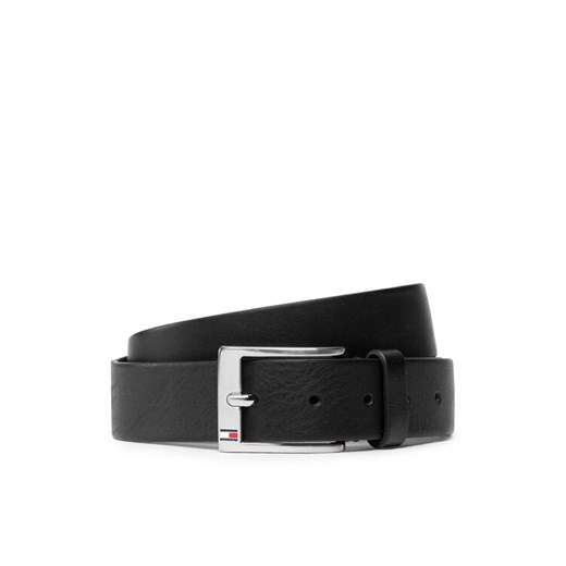 Pasek Męski Tommy Hilfiger New Aly Belt AM0AM08363 Czarny ze sklepu eobuwie.pl w kategorii Paski męskie - zdjęcie 182022281