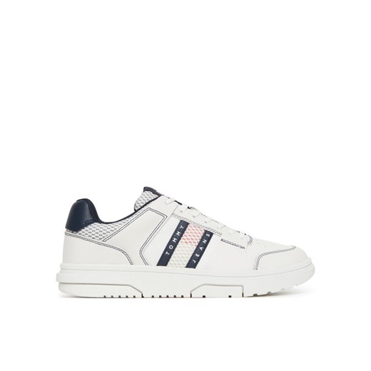 Sneakersy Tommy Jeans Tjm The Brooklyn EM0EM01548 Biały ze sklepu eobuwie.pl w kategorii Buty sportowe męskie - zdjęcie 182022562