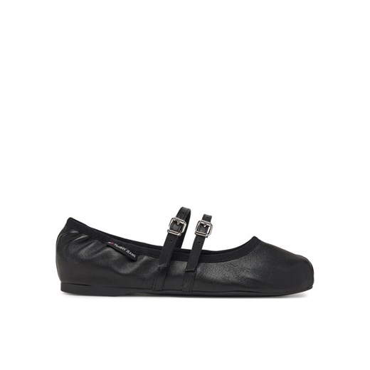 Baleriny Tommy Jeans Ballerina EN0EN02720 Czarny ze sklepu eobuwie.pl w kategorii Balerinki - zdjęcie 182022742