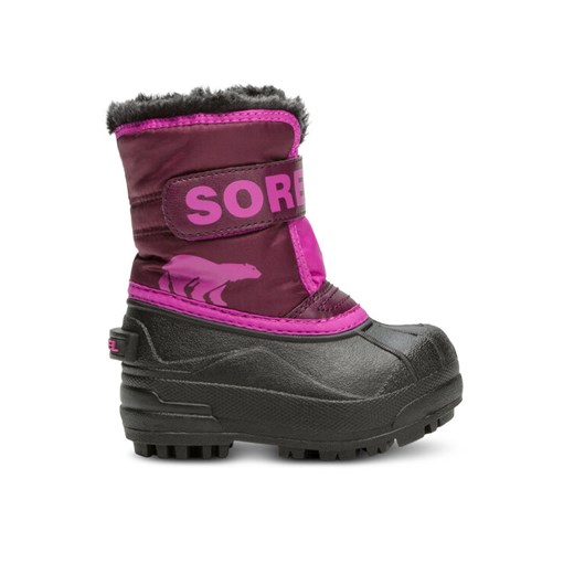 Śniegowce Sorel Snow Commander 2114102562 Różowy ze sklepu eobuwie.pl w kategorii Buty zimowe dziecięce - zdjęcie 182022754