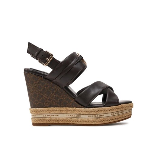 Espadryle U.S. Polo Assn. Aylin016 Brązowy ze sklepu eobuwie.pl w kategorii Sandały damskie - zdjęcie 182022871