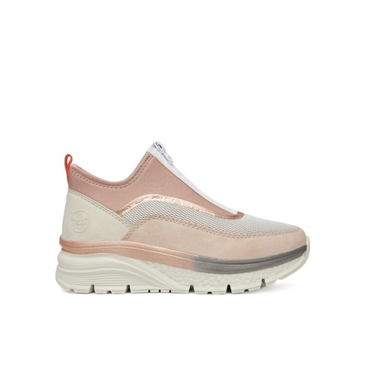 Sneakersy Rieker 48053-31 Różowy ze sklepu eobuwie.pl w kategorii Buty sportowe damskie - zdjęcie 182022882