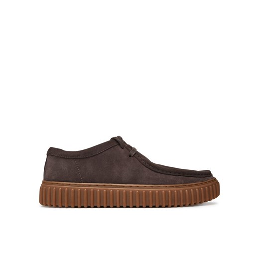 Półbuty Clarks Torhill Lo 26181386 Brązowy ze sklepu eobuwie.pl w kategorii Półbuty męskie - zdjęcie 182023280