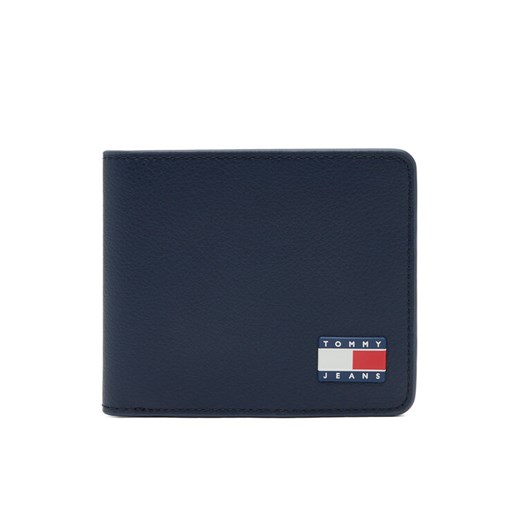 Duży Portfel Męski Tommy Jeans Tjm Heritage Leather Cc Wallet AM0AM13371 Granatowy ze sklepu eobuwie.pl w kategorii Portfele męskie - zdjęcie 182023294