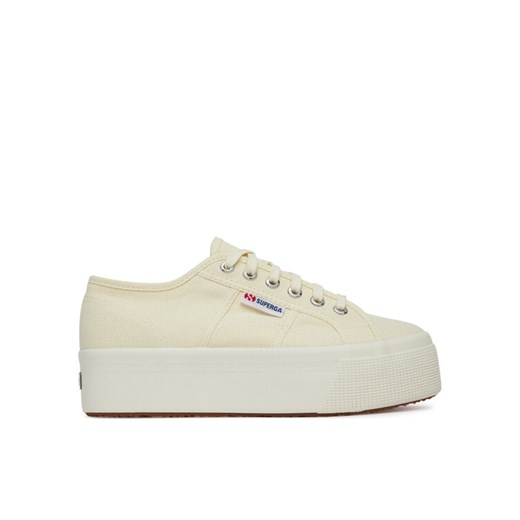 Tenisówki Superga Platform S9111LW Beżowy ze sklepu eobuwie.pl w kategorii Trampki damskie - zdjęcie 182023330