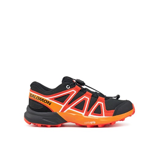 Trekkingi Salomon Speedcross L47724500 Czarny ze sklepu eobuwie.pl w kategorii Buty trekkingowe dziecięce - zdjęcie 182023663