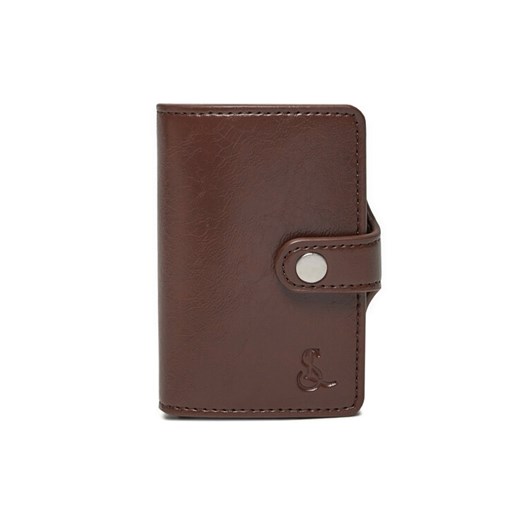 Etui na karty kredytowe Semi Line P8296-3 Brązowy ze sklepu eobuwie.pl w kategorii Portfele męskie - zdjęcie 182023693