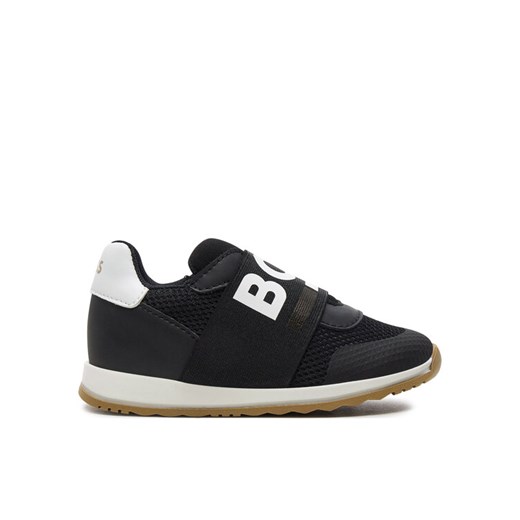 Sneakersy Boss J51335 Czarny ze sklepu eobuwie.pl w kategorii Buty sportowe dziecięce - zdjęcie 182023740