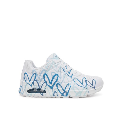 Sneakersy Skechers Uno - Spread the Love 155507/WBL Biały ze sklepu eobuwie.pl w kategorii Buty sportowe damskie - zdjęcie 182023802